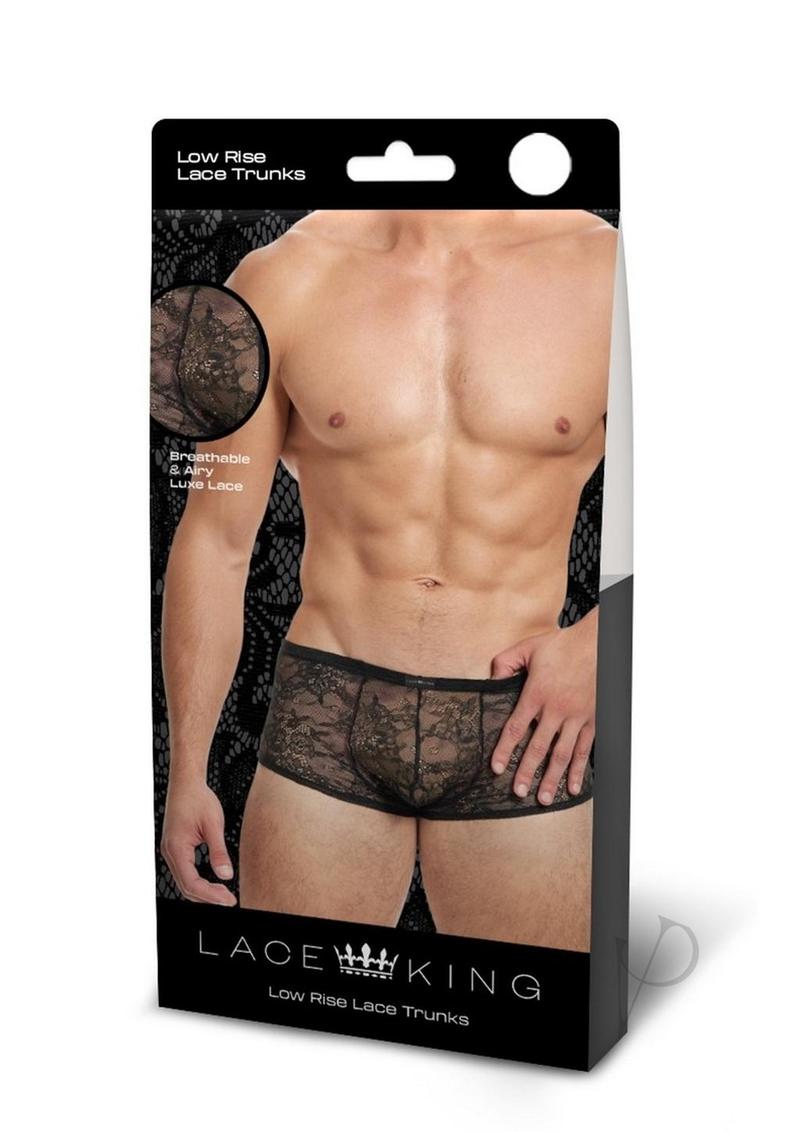 Lace King Lace Trunks M/l Blk