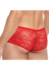 Lace King Lace Trunks L/xl Red