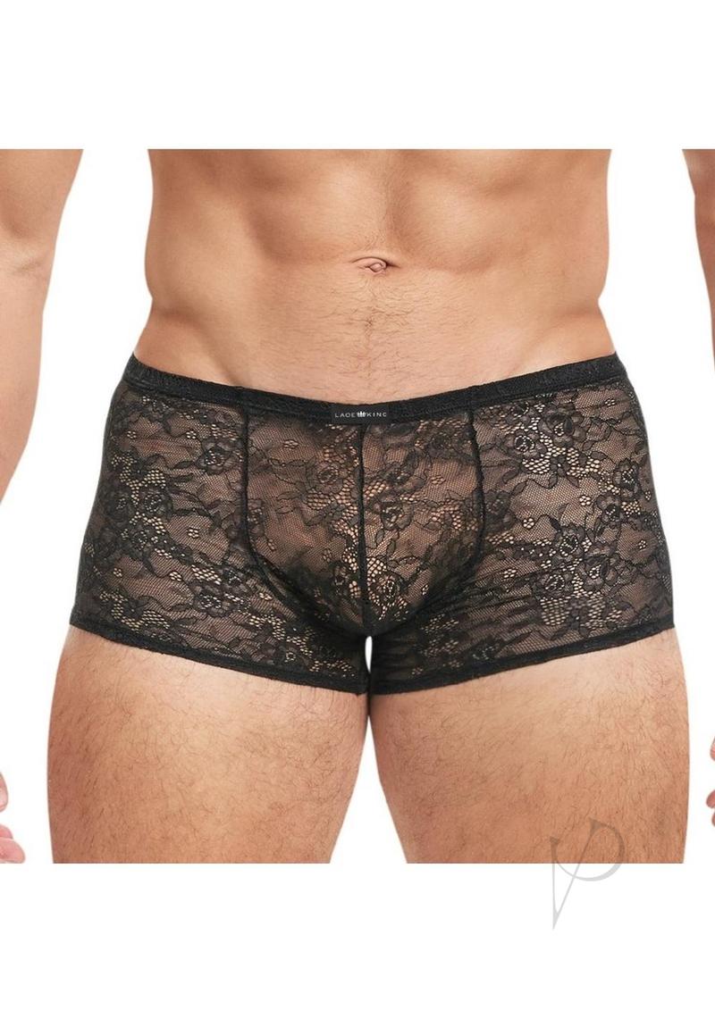 Lace King Lace Boxers L/xl Blk