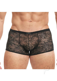 Lace King Lace Boxers S/m Blk