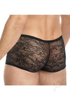 Lace King Lace Boxers S/m Blk