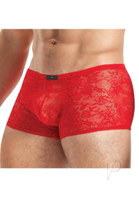 Lace King Lace Boxers S/m Red