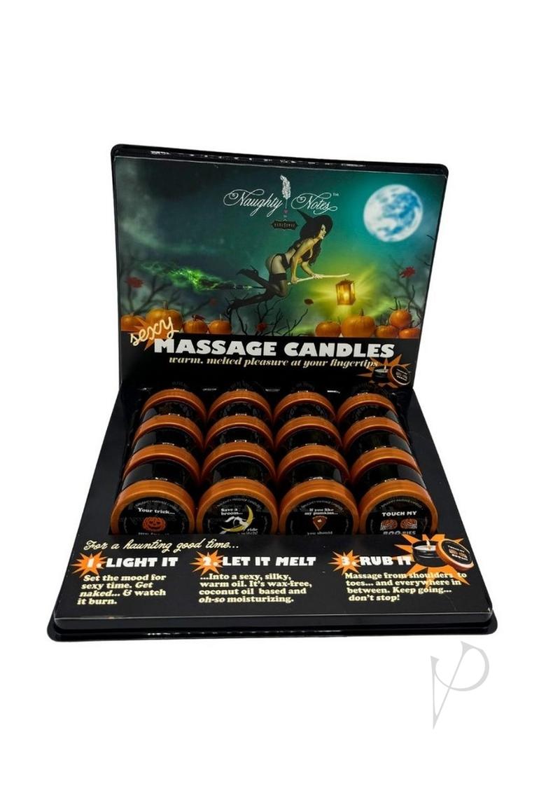 Halloween Mini Candles Prepack 16/disp