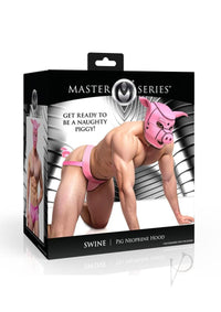 Ms Swine Pig Neoprene Hood Pink