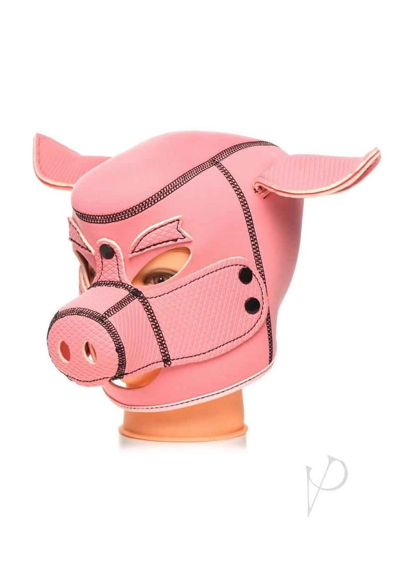 Ms Swine Pig Neoprene Hood Pink