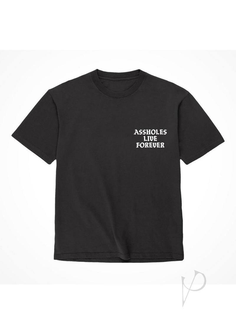 Alf Assholes Live Forever Tshirt Xl Blk