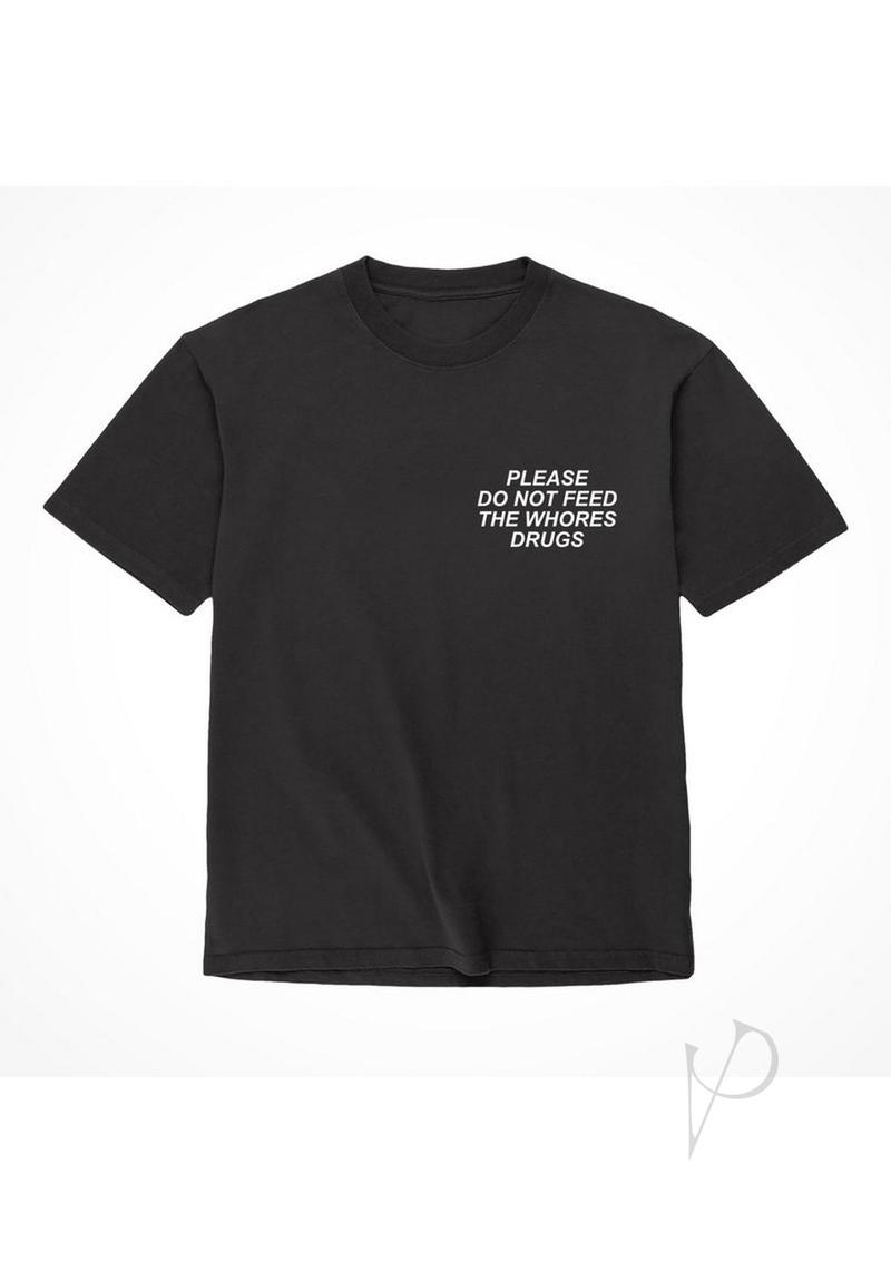 Alf Please Do Not Drugs Tshirt Xll Blk