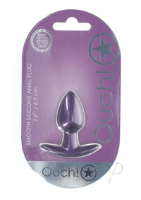 Ouch Anal Plug Sm Metallic Purple