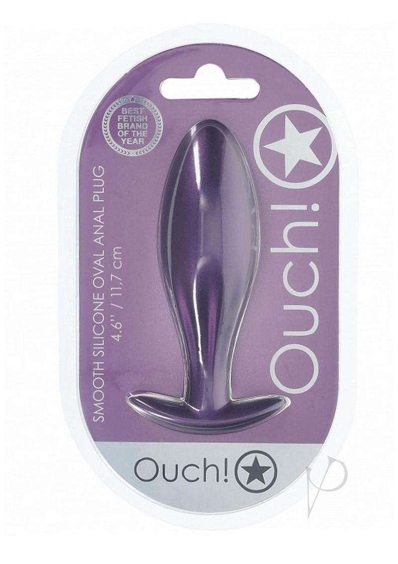 Ouch Oval Anal Plug Metallic Purple