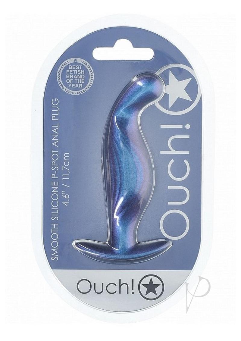 Ouch Pspot Anal Plug Metallic Blue