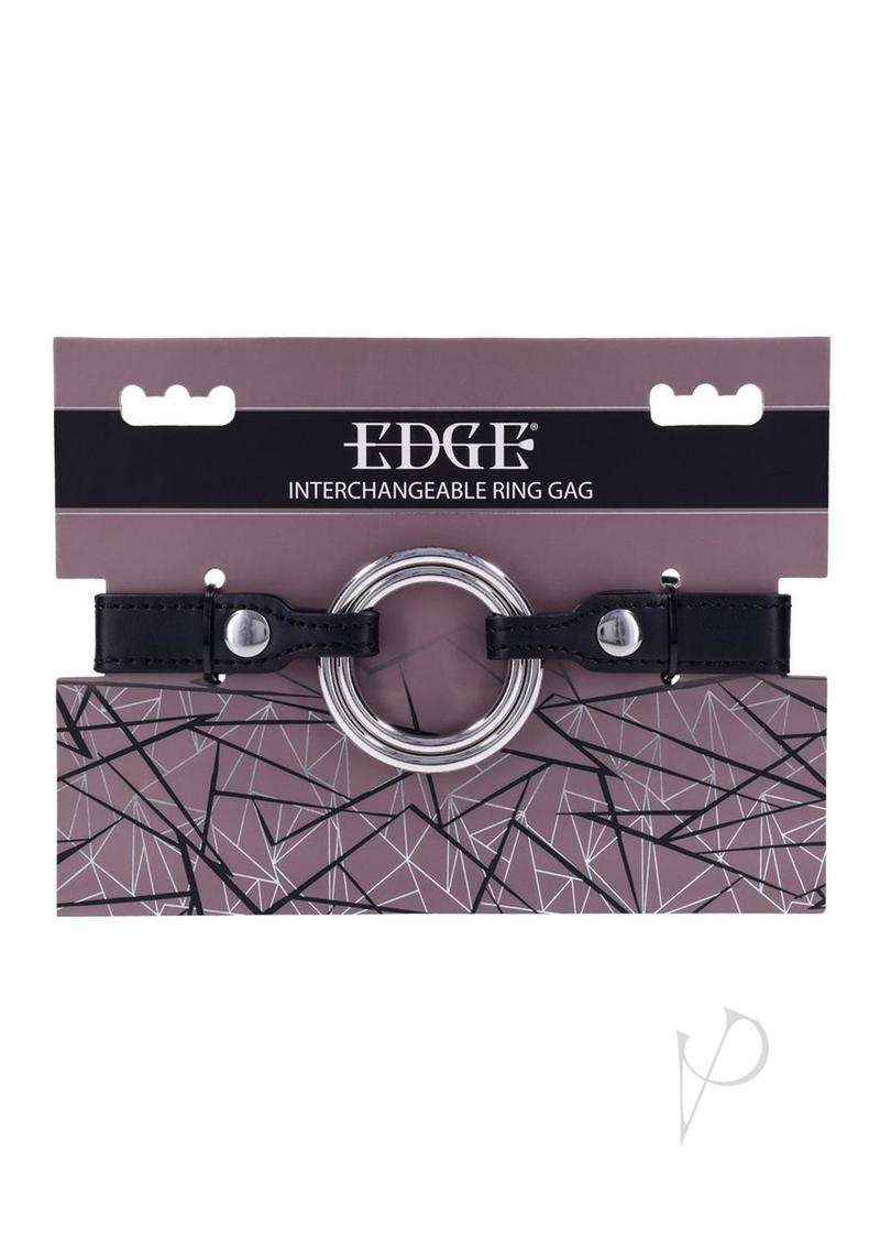 Edge Interchangeable Ring Gag Black