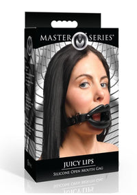 Ms Juicy Lips Open Mouth Gag Blk