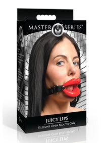 Ms Juicy Lips Open Mouth Gag Red