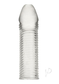 Wavy Ribbed Penis Extension 6.5 Clr