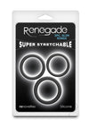 Renegade Slim Rings 3pc Black