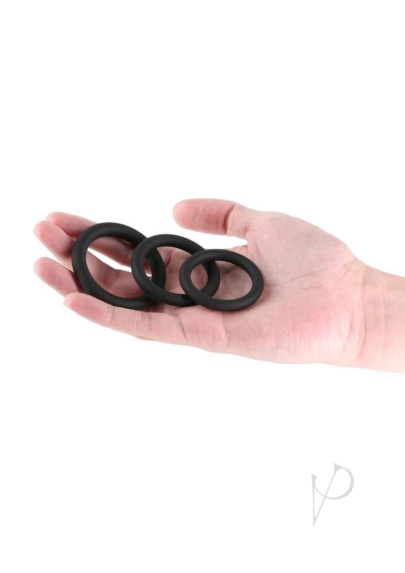 Renegade Slim Rings 3pc Black