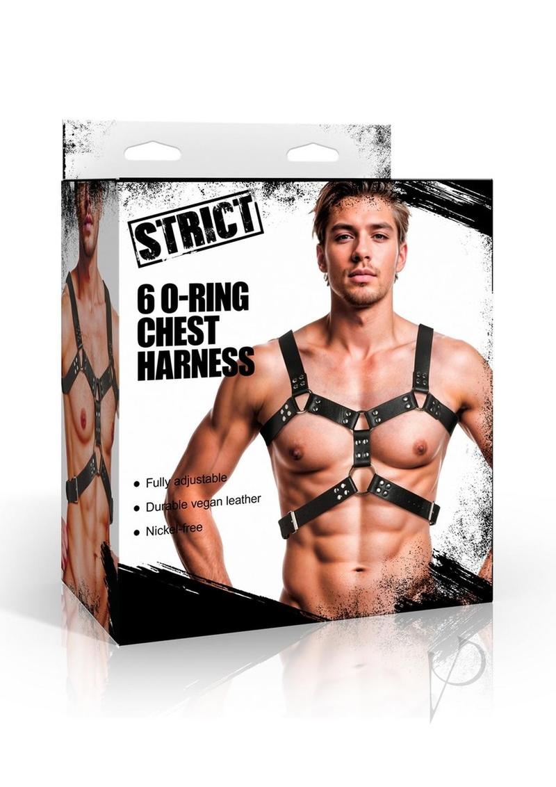 Strict 6 O Ring Chest Harness Black