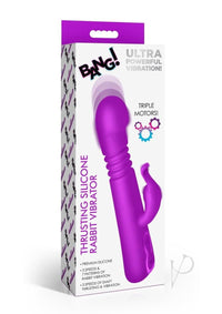Bang Thrusting Silicone Rabbit Purple