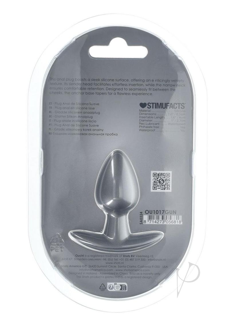 Ouch Anal Plug Sm Gun Metal