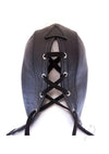 Leather Zip Mask Black