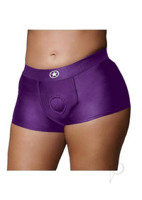 Ouch Vibe Strap On Boxer Xl/xxl Purple