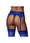 Ouch Vibe Strap On Thong M/l Blue