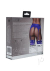 Ouch Vibe Strap On Thong M/l Blue