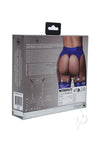 Ouch Vibe Strap On Thong Xl/xxl Blue