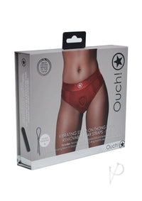 Ouch Vibe Strap On Thong M/l Red