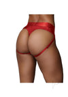 Ouch Vibe Strap On Thong M/l Red