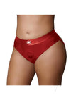 Ouch Vibe Strap On Thong Xl/xxl Red