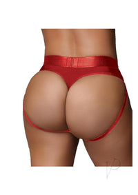 Ouch Vibe Strap On Thong Xl/xxl Red