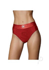 Ouch Vibe Strap On Thong Xs/sm Red