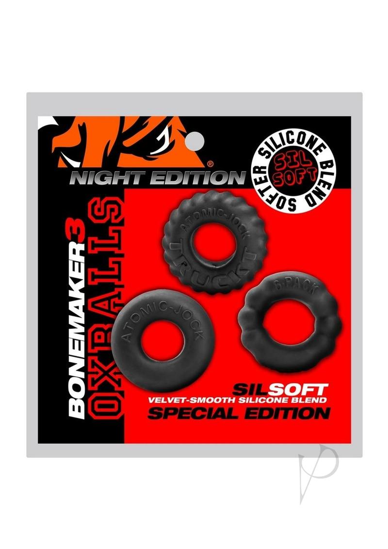 Bonemaker Cockring 3pk Night Ed