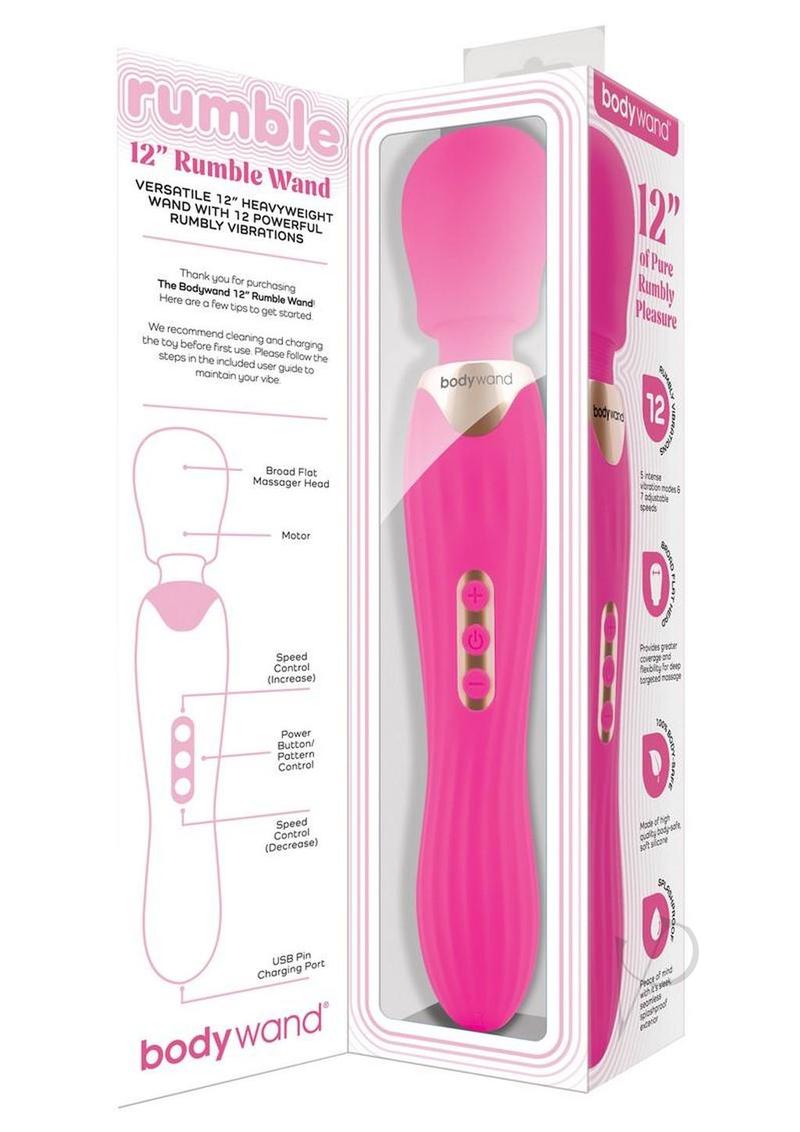 Bodywand Rumble Wand 12 Hot Pink