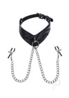 Velvet Noir Collar Removeable Clamps