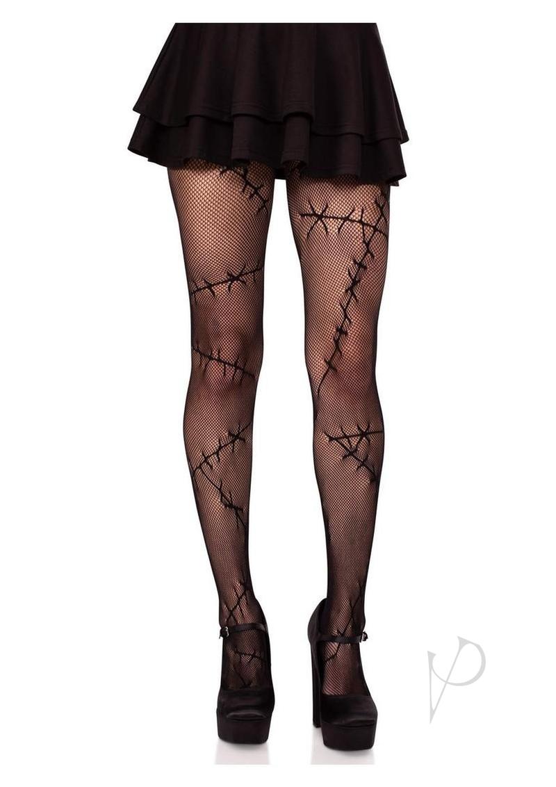Stitched Up Net Tights Black O/s