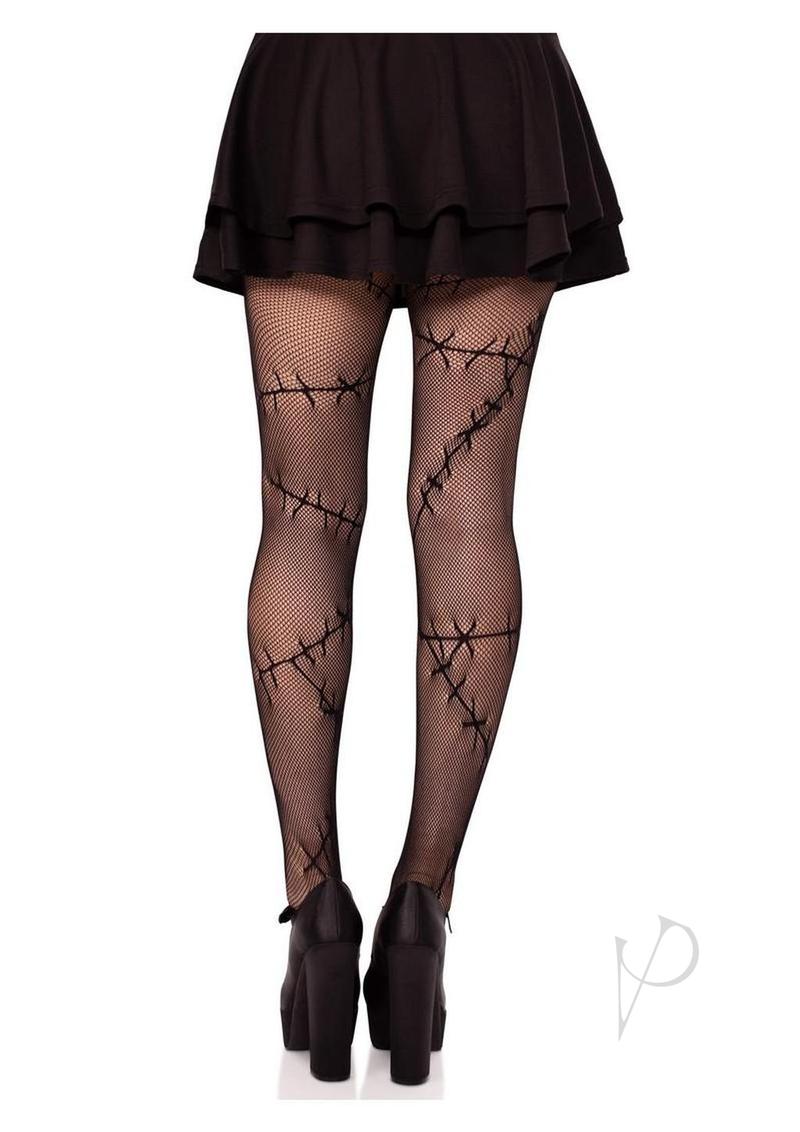 Stitched Up Net Tights Black O/s