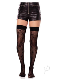 Beetle Net Thigh Highs Black O/s