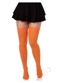 Nylon Over The Knee Orange O/s