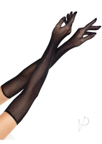 Opera Length Fishnet Gloves Black O/s