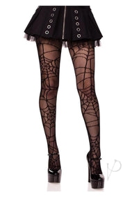 Spiderweb Net Tights Black O/s