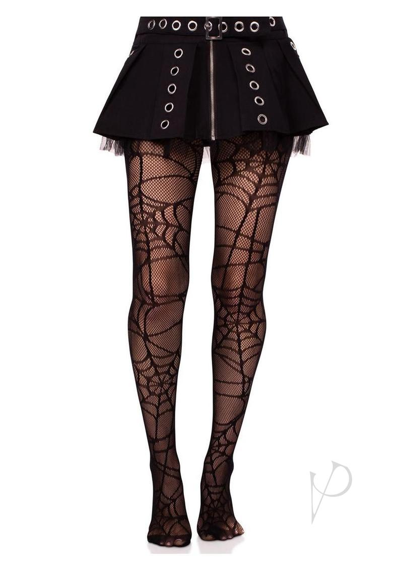 Spiderweb Net Tights Black O/s