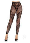 Lace And Net Illusion Footless Tights Bl