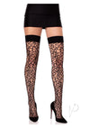 Fractured Net Thigh Highs Black O/s