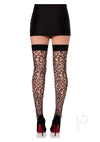 Fractured Net Thigh Highs Black O/s
