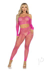 Rhines Fishnet Crop Foot Tights Nmag Os