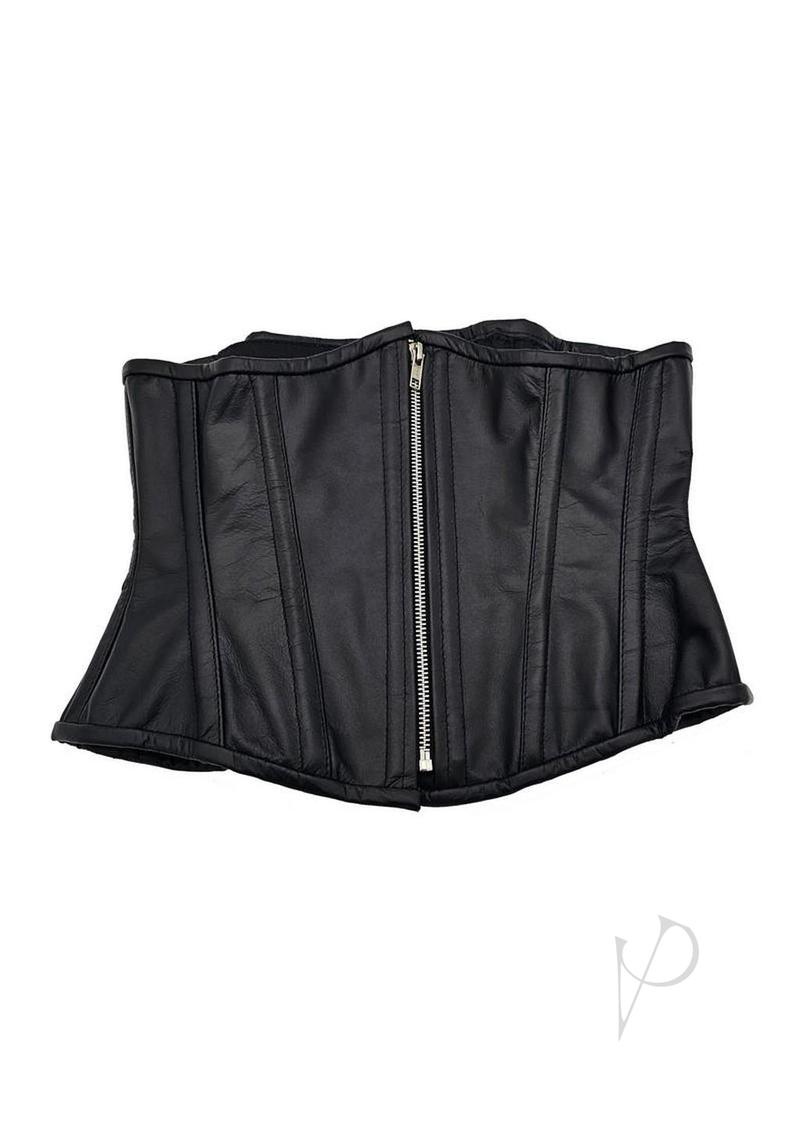 Leather Corset Lxl Black