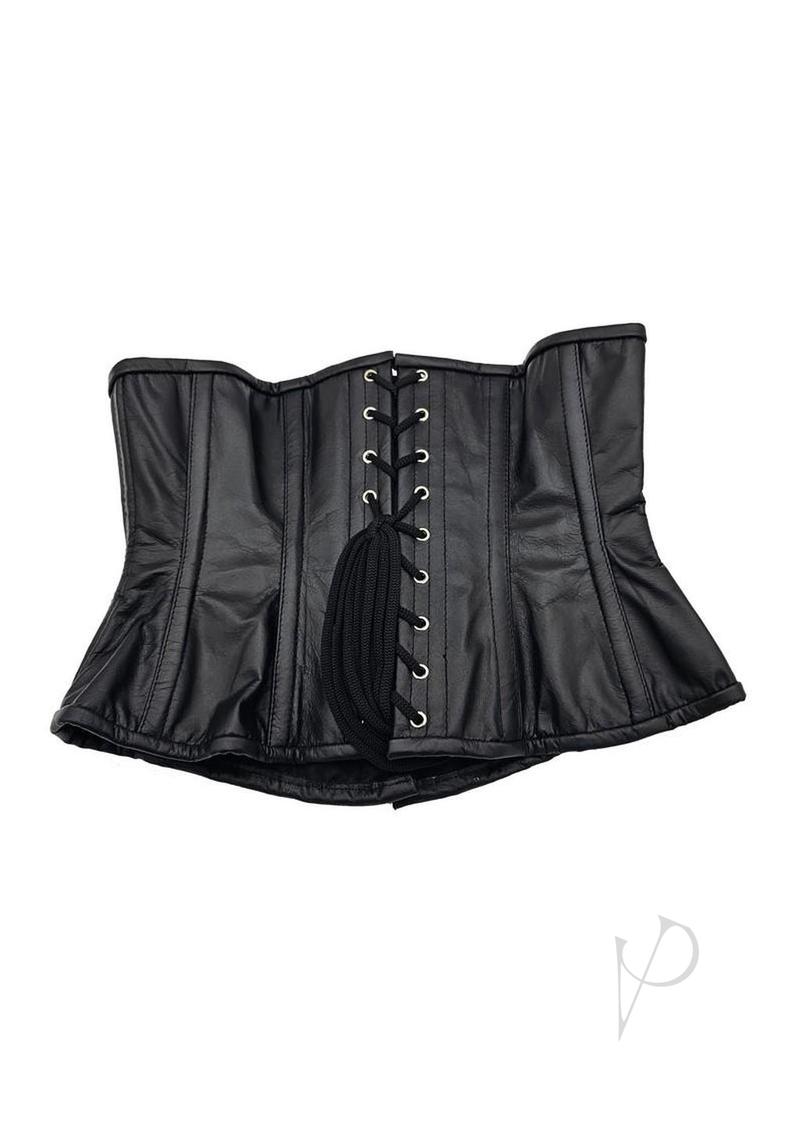Leather Corset Lxl Black