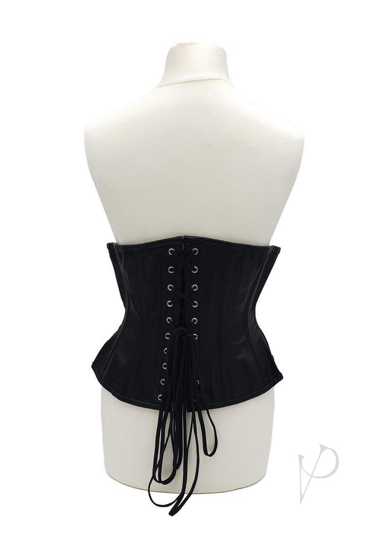 Leather Corset Lxl Black